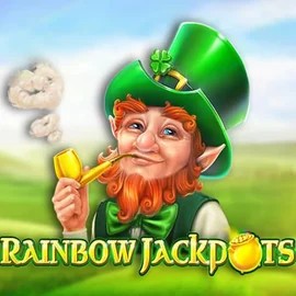 Rainbow Jackpots slot logo by Red Tiger Gaming at BigLucky Casino